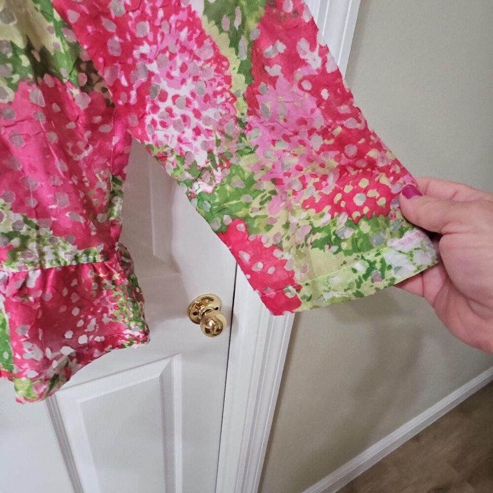 Ruby Rd. Women's Floral Print Full-Zip Lightweight Peplum Jacket - Picture 5 of 7